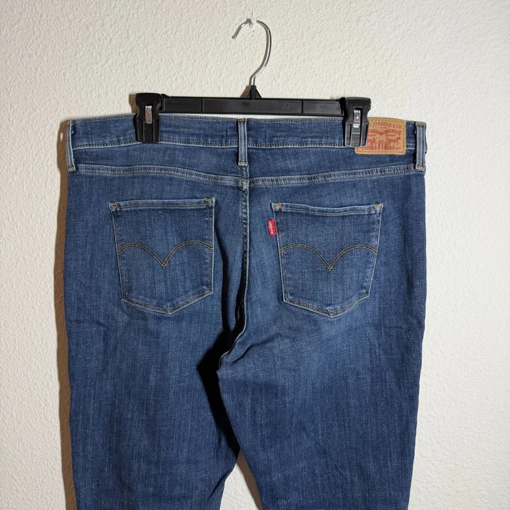 Levi's 315 Shaping‎ Bootcut Jeans Womens 34 Blue Denim Outdoor Travel Dark Wash
